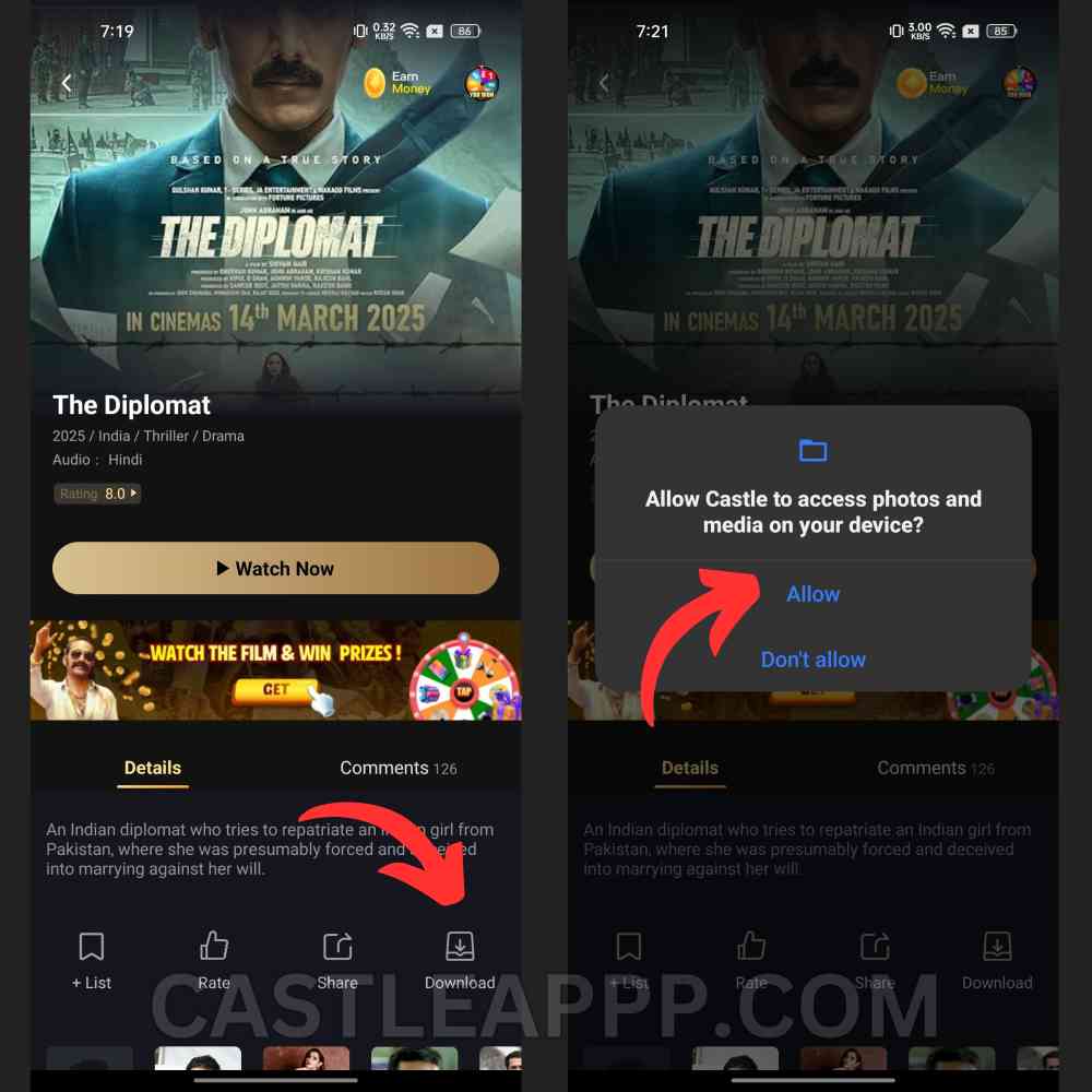 Download Videos From Castle App For Offline Viewing 1