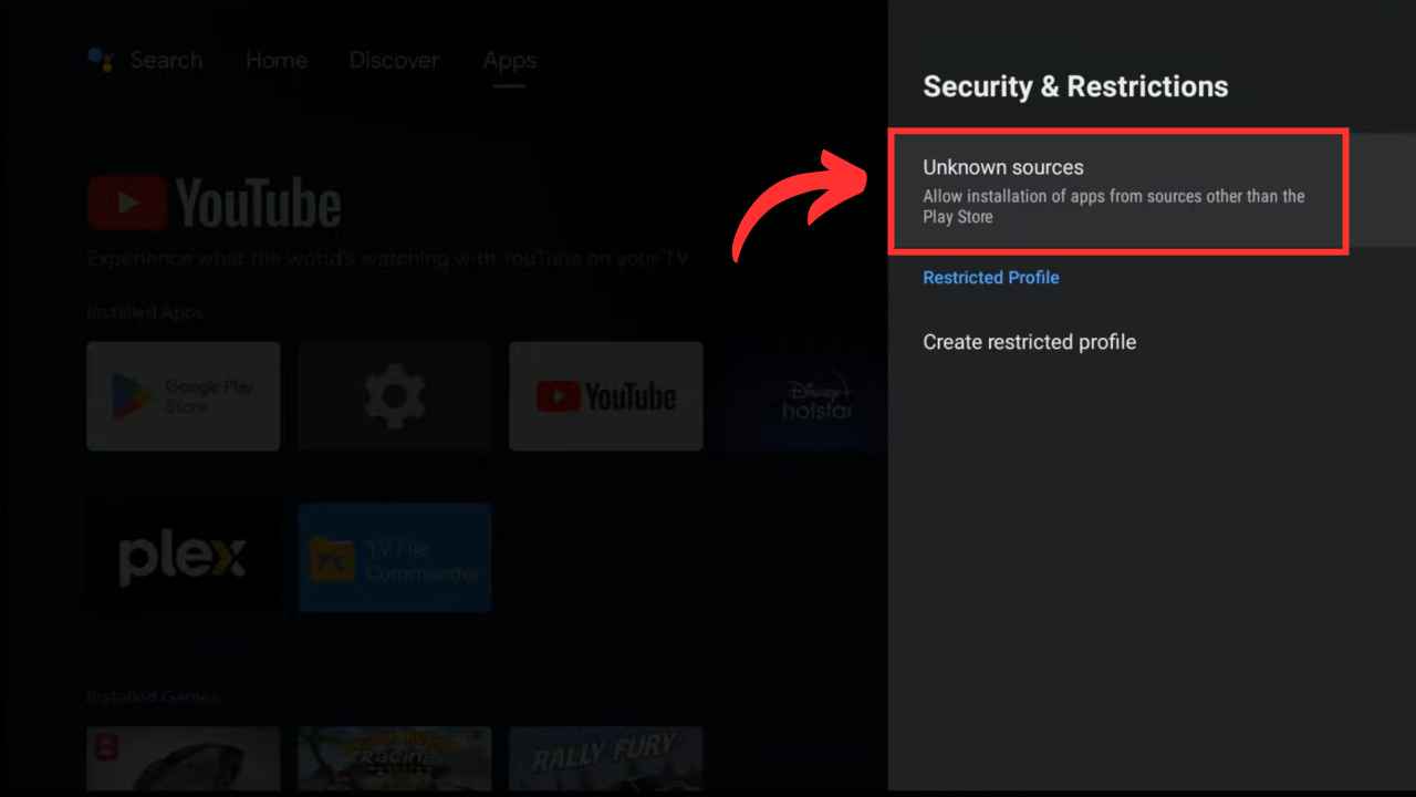 Install Castle App on Android TV 2